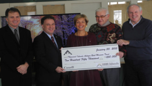 Museum board receives town grant cheque